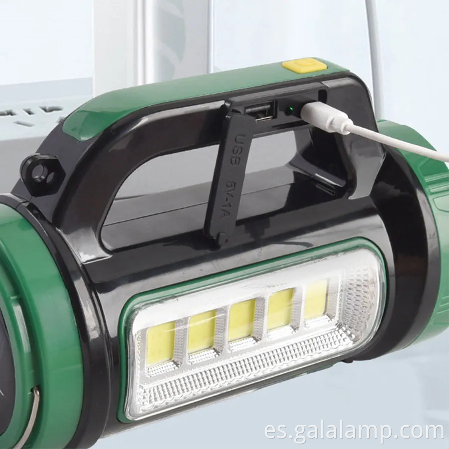 Luz de campamento solar compacta con tecnología LED COB de alto rendimiento